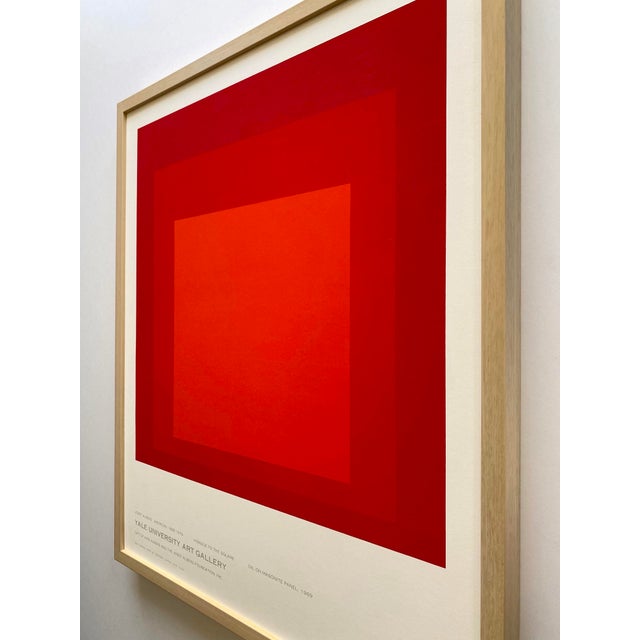 Josef Albers Vintage 1978 Mid Century Modernist Framed Fine Art Silkscreen Print " Homage to the Square " 1969 For Sale - Image 14 of 16
