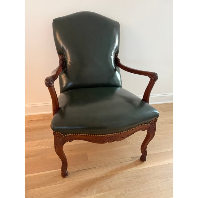 Mid 19th Century Mid 19th Century High-Quality Mahogany Louis XV Rococo Revival Single Upholstered Chair For Sale - Image 5 of 15