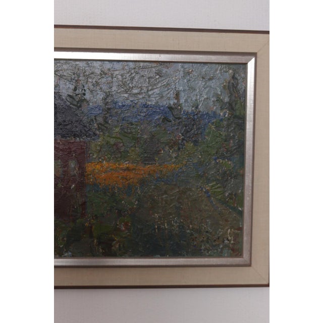 Svan Grandin, House and Garden, 1950s, Oil on Panel, Framed For Sale - Image 5 of 13