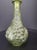 Vintage Avocado Green Art Glass fruit Bottle Decanter Genie Barware No chips or cracks in the glass Measures 12"H x 5.5"W