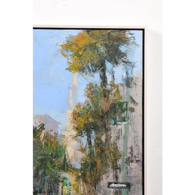 Early 21st Century "Charleston Desire II" Contemporary American City Scene Painting, Framed For Sale - Image 5 of 11
