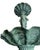 Monumental Classical Tiered Fountain With Shell Basins – Verdigris Patina – 11 Ft Tall For Sale - Image 9 of 10