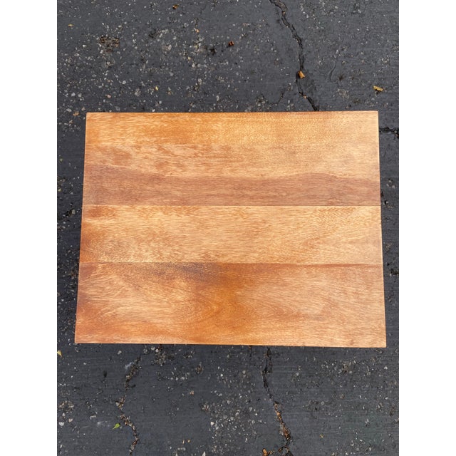 Mid-Century L.A. Period Furniture Co. Solid Birch Single Drawer Open Cabinet Nightstand For Sale In Los Angeles - Image 6 of 14