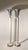 Near pair of vintage Hollywood Regency deco metal torcheres in the manner of Grosfeld House, Walter Von Nessen. Uncertain...