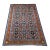 Vintage Persian Tabriz Afshan Rug, Hand-Knotted Wool, Allover Geometric Caucasian Kuba Pattern, Navy & Red, 5x9 For Sale