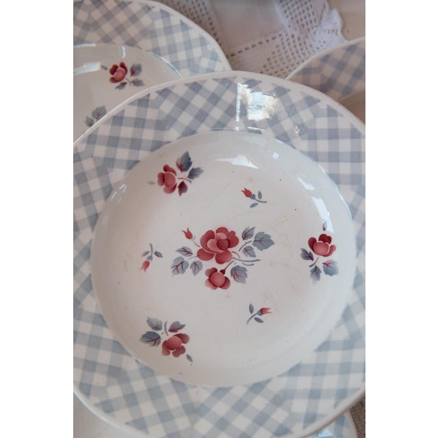 Vintage Deep Plates in Digoin Earthenware, 1960s, Set of 10 For Sale - Image 6 of 10