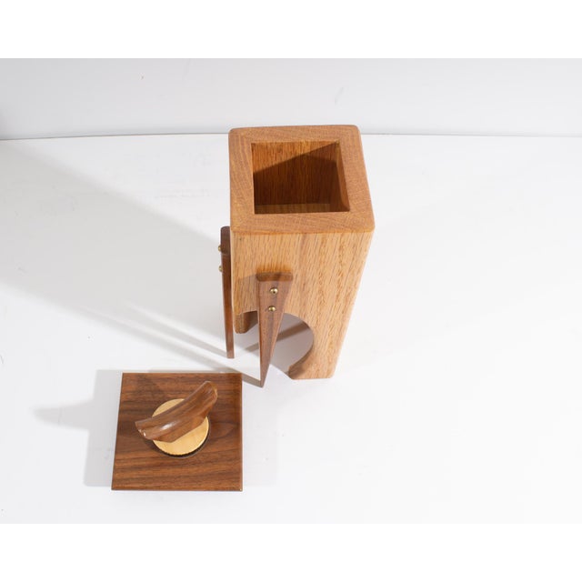 Contemporary Postmodern 2006 Hand-Crafted Wooden Box For Sale - Image 3 of 9