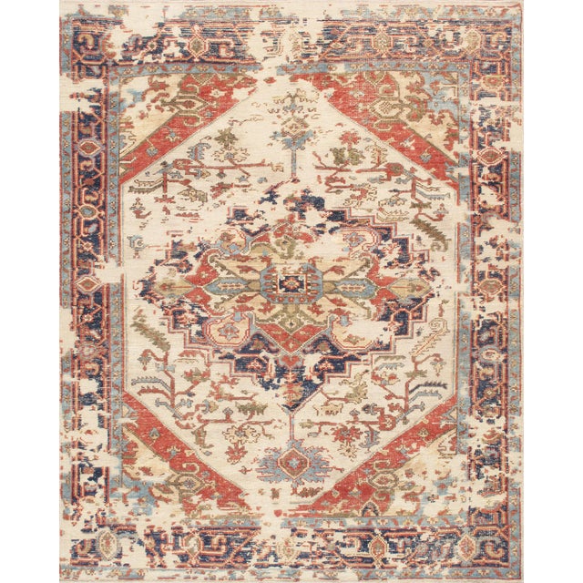 Pasargad Home Serapi Design Rug- 9' 3" X 11'10" For Sale In New York - Image 6 of 6