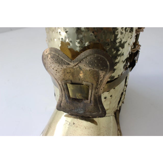 Gold Umbrella Stand English Riding Boot For Sale - Image 8 of 13