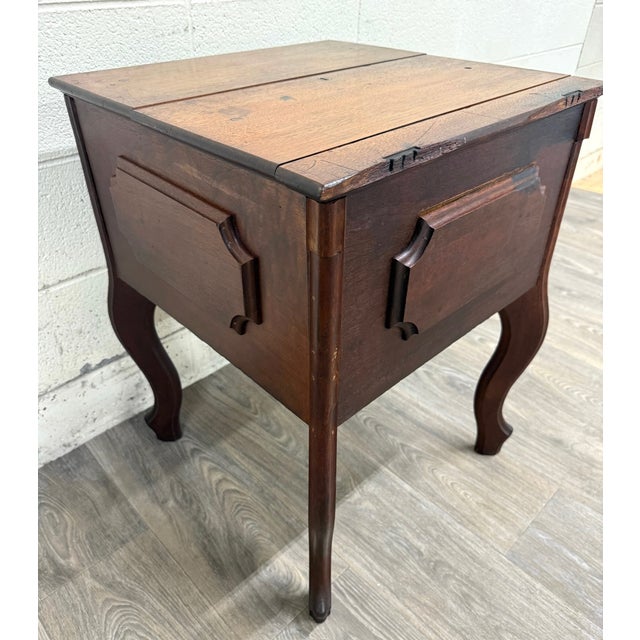 Antique 1872 Brown’s Patent Victorian Convertible Stand Secretary Writing Table For Sale - Image 4 of 10