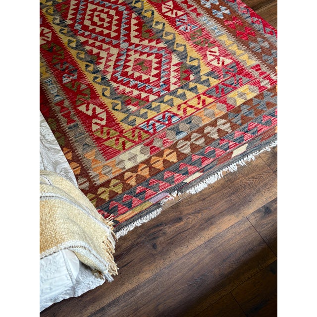 Vintage Abc Carpet Home Couch Cover Tribal Tapestry Throw 90s For Sale In Columbus - Image 6 of 6