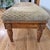2000s Oversized French Country Style Carved Birch Upholstered Bench or Ottoman For Sale - Image 9 of 12