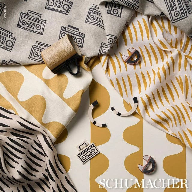 Paper Schumacher X Hadiya Williams Drift Wallpaper In Ginger For Sale - Image 7 of 7