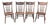 Set of Four 19thc Old Surface Press Back Ranch Chairs For Sale