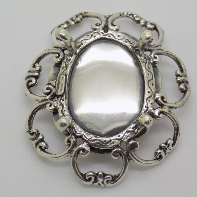 Vintage Italian Handmade Genuine Silver Table Centerpiece Figurine, 1980s For Sale - Image 6 of 13