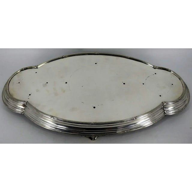 Silver Elkington Silverplate and Glass Centerpiece - 4 Pieces For Sale - Image 8 of 11