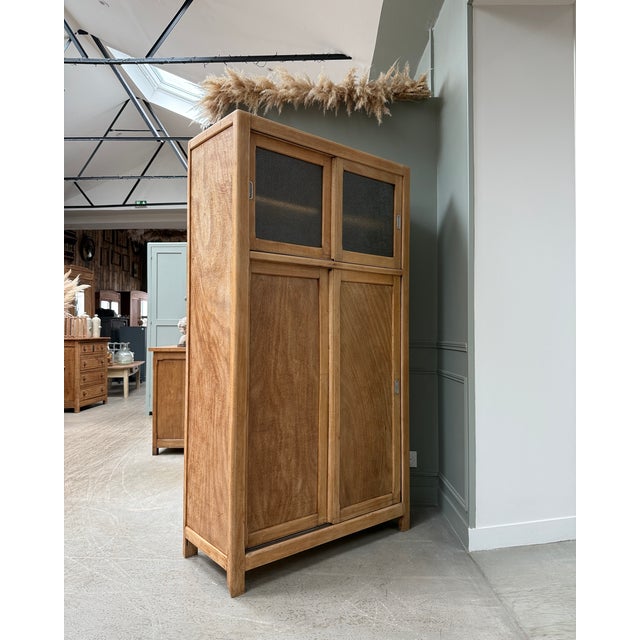Vintage Wardrobe with Sliding Doors, 1950s For Sale - Image 4 of 15