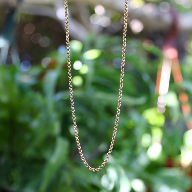 Late 19th Century Victorian 14k Gold 20.5” Double Link Cable Chain For Sale In Los Angeles - Image 6 of 6
