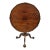 19th Century Antique Georgian Chippendale Pie Crust Mahogany Ball and Claw Tilt Top Table For Sale