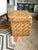 Vintage Woven Rattan Lidded File Storage Box For Sale - Image 4 of 12