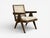 Wood Pierre Jeanneret, Teak, Cane, Low Easy Chairs, Chandigarh, India C. 1960s For Sale - Image 7 of 15