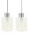 Mid-Century Modern Bubble Glass Pendant Lights by Helena Tynell for Limburg, Germany, 1960s, Set of 2 For Sale