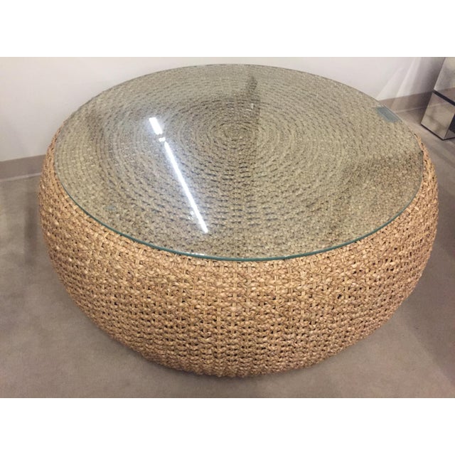 Ralph Lauren Driftwood Woven Cocktail Table Chairish