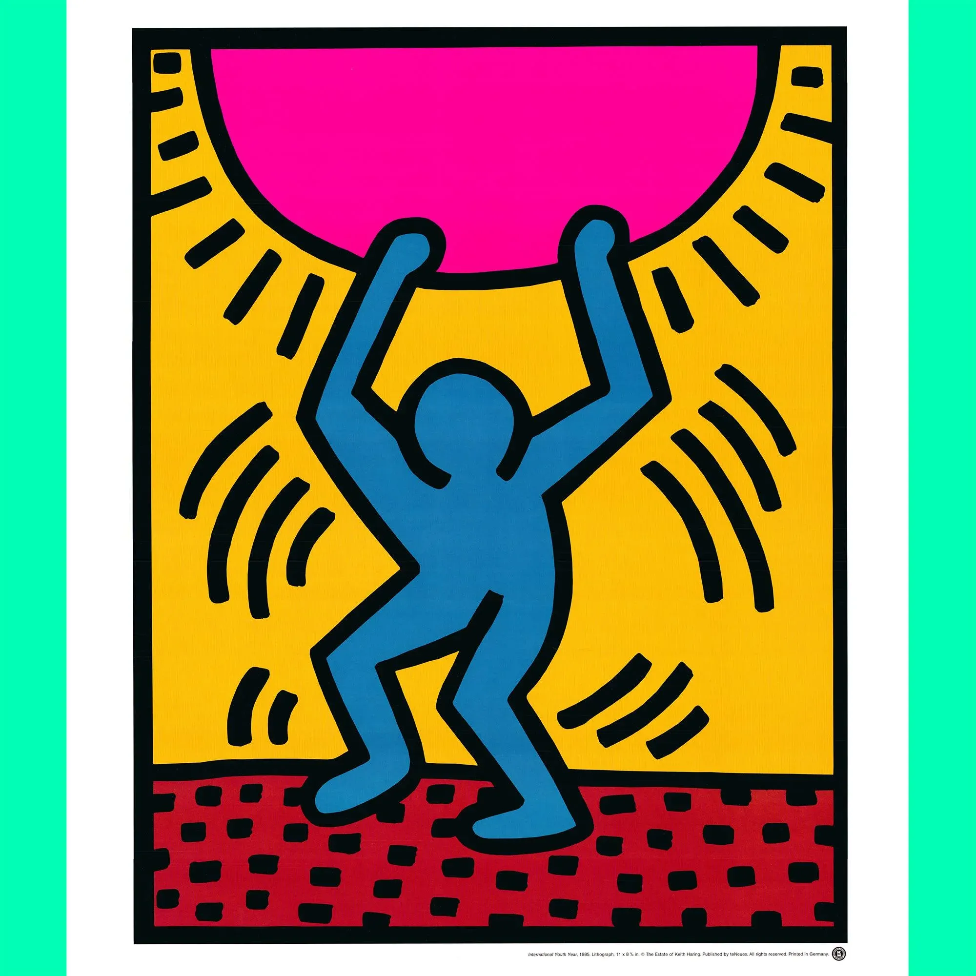 1990s After Keith Haring - International Youth Year Vintage Fine