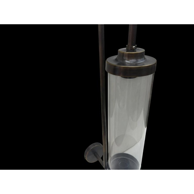 Handmade Brass Double Light Glass Tube Wall Sconce For Sale - Image 15 of 17