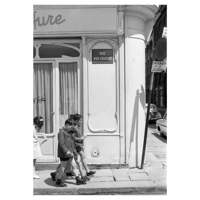 Maurice Bonnel, Corner of rue Vide Gousset and rue d'Aboukir, 1950s, Silver Gelatin Print For Sale
