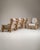 Pair of Brutalist Oak Upholstered Armchairs, Antique, France, Circa 1970 For Sale - Image 10 of 14
