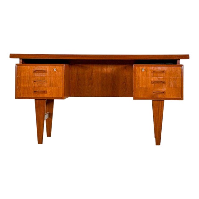 Mid-Century Danish Teak Writing Desk, 1960 For Sale