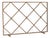 Tobacco Celeste Fireplace Screen Iron For Sale