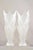 Rougier Mid 20th Century Rougier White Acrylic Lucite Tulip Flower Leaf Mid Century Table Lamps - A Pair For Sale - Image 4 of 12