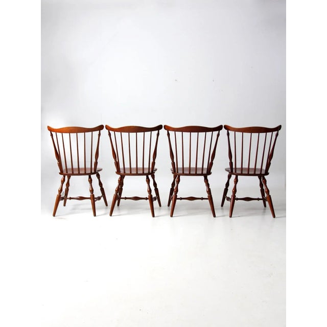 Mid-Century Windsor Dining Chairs Set of 4 For Sale - Image 6 of 13