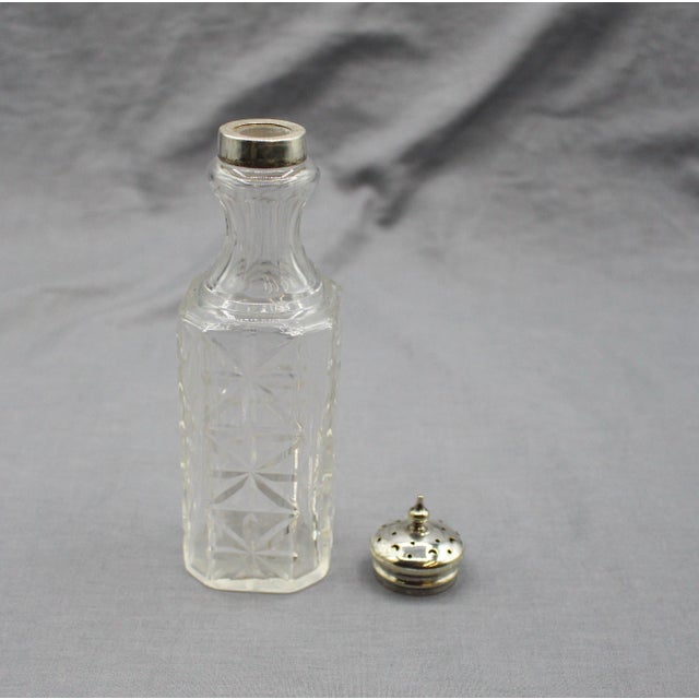 Circa 1880 English Silver Plate & Cut Glass Cruet Set For Sale - Image 11 of 14