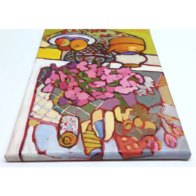 2020s "Serendipitous Collection" Original Fauvist Still Life Oil Painting by Catherine Martzloff For Sale - Image 5 of 8