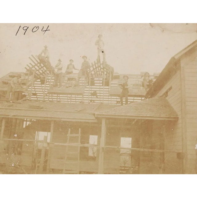 1904 Photograph Occupational Carpenters Building For Sale - Image 4 of 4