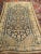 Navy Blue Antique Persian Malayer Area Rug, Allover Herati Geometric Design, Navy & Ivory, 4’ X 7’ For Sale - Image 8 of 9