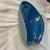 Murano Vintage Murano Biomorphic Art Glass Bowl – Heavy Blue Swirl With Gold Aventurine Flecks, 3.5 LBS For Sale - Image 4 of 5