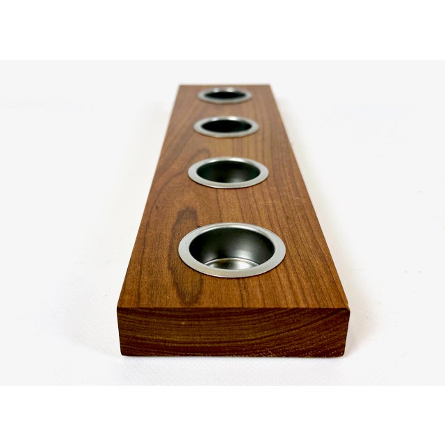 Mid-Century Modern Teak Candleholder by Esko Saarinen, 1960s For Sale - Image 4 of 11