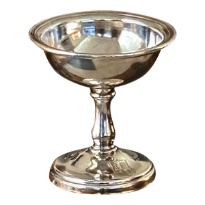 Silver Plate Bowl - Antique Kingsley Inn Pedestal Coupe