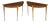Zebrano Wood Demi-Lune Console Tables from Bevan Funnell, Set of 2 For Sale