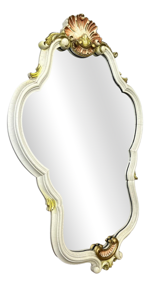 Vintage French Shabby Chic Ornate Wall Mirror