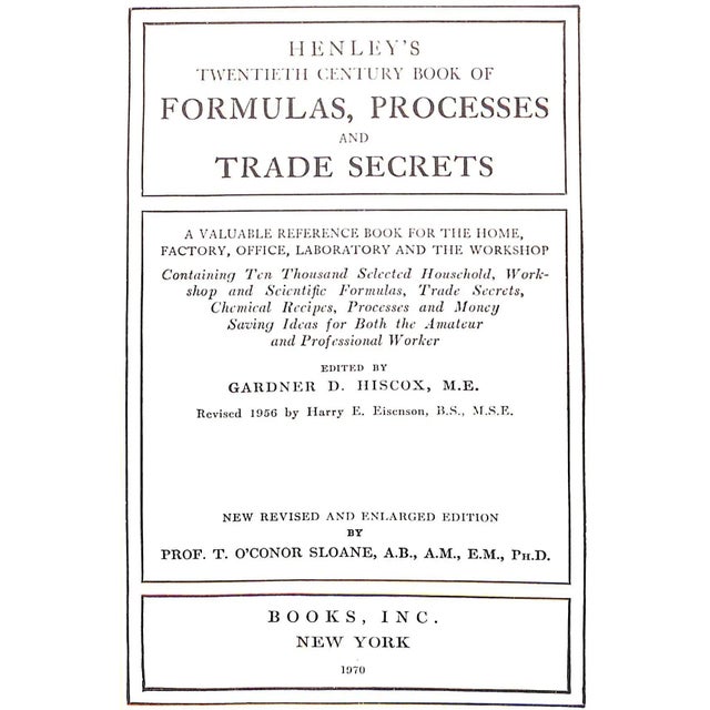 HISCOX, Gardner D., M.E. [867] pp. Books, Inc. 8 3/4" x 5 3/4"