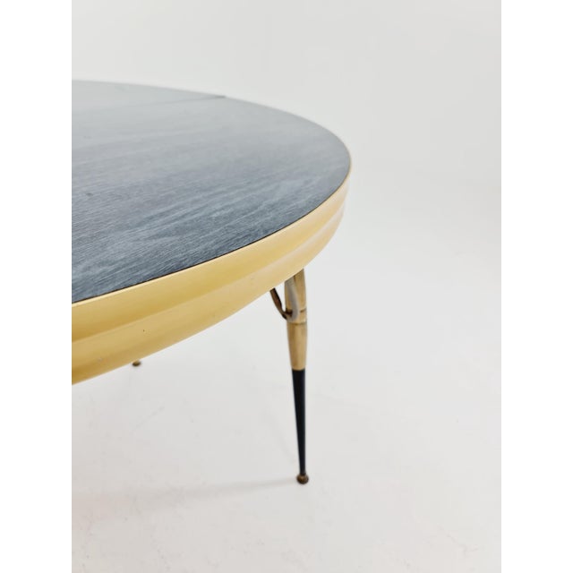 Brown Vintage Extendable Dining Table, 1950s For Sale - Image 8 of 18