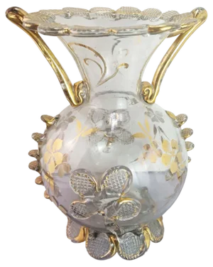 Murano Venetian Murano Glass Vase, 1920s