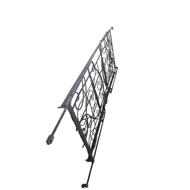 Metal Antique Iron Folding Bed For Sale - Image 7 of 10