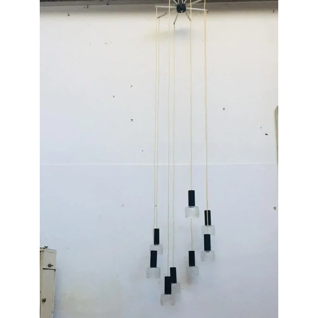 Chrome & Glass Ceiling Lamp, 1960s For Sale - Image 13 of 13