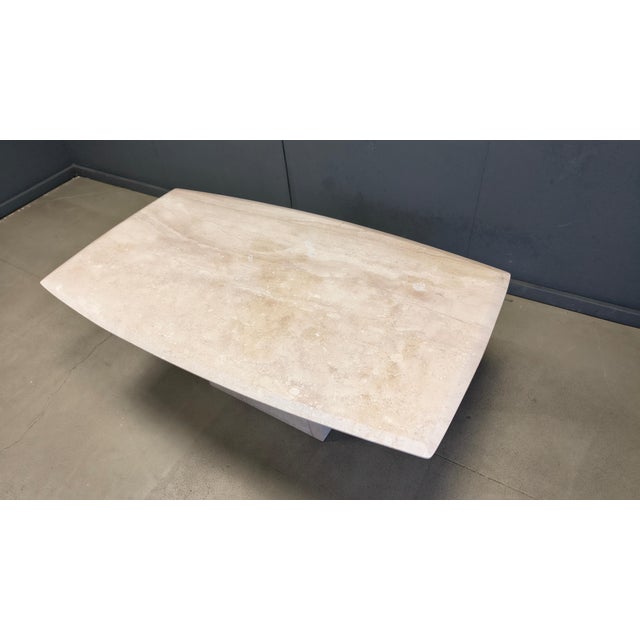 Vintage Travertine Dining Table, 1970s For Sale - Image 4 of 13